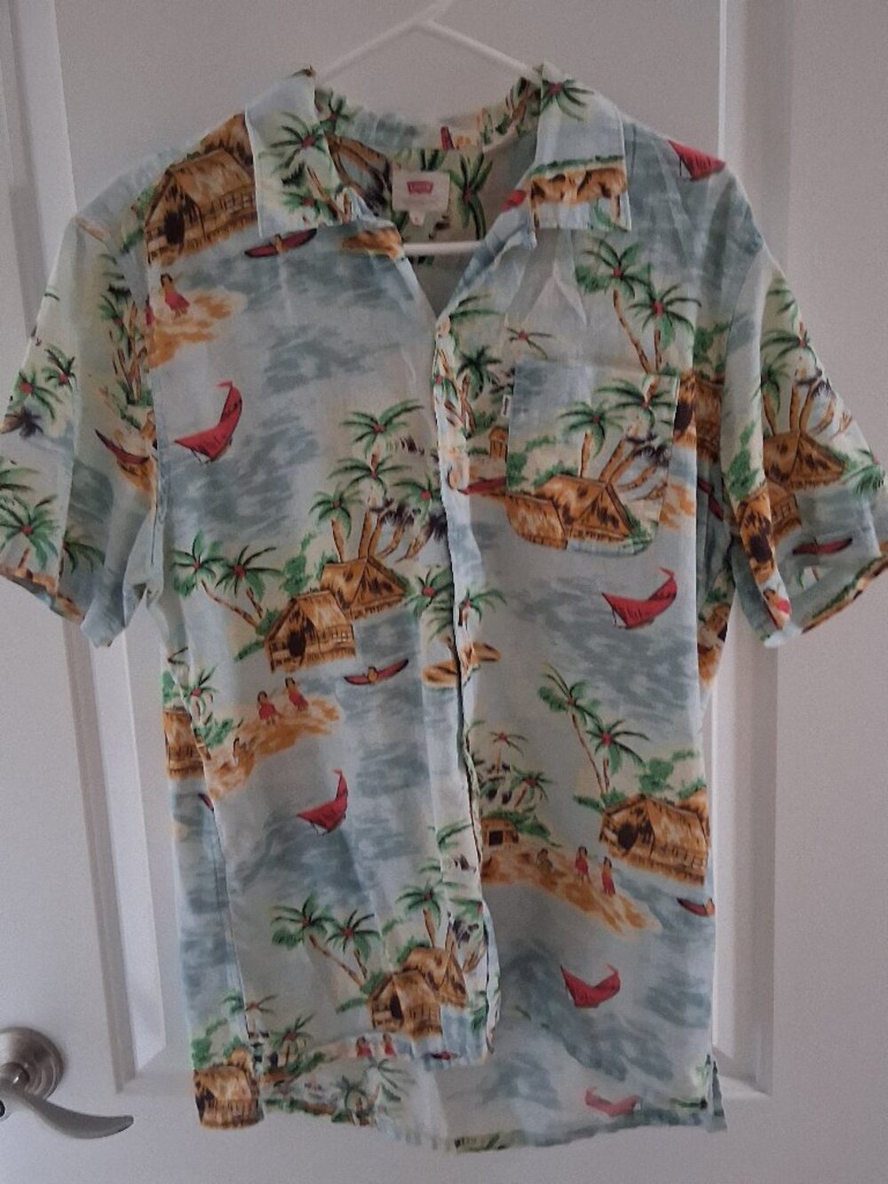 Vintage Levis Medium Mens Hawaiian Shirt